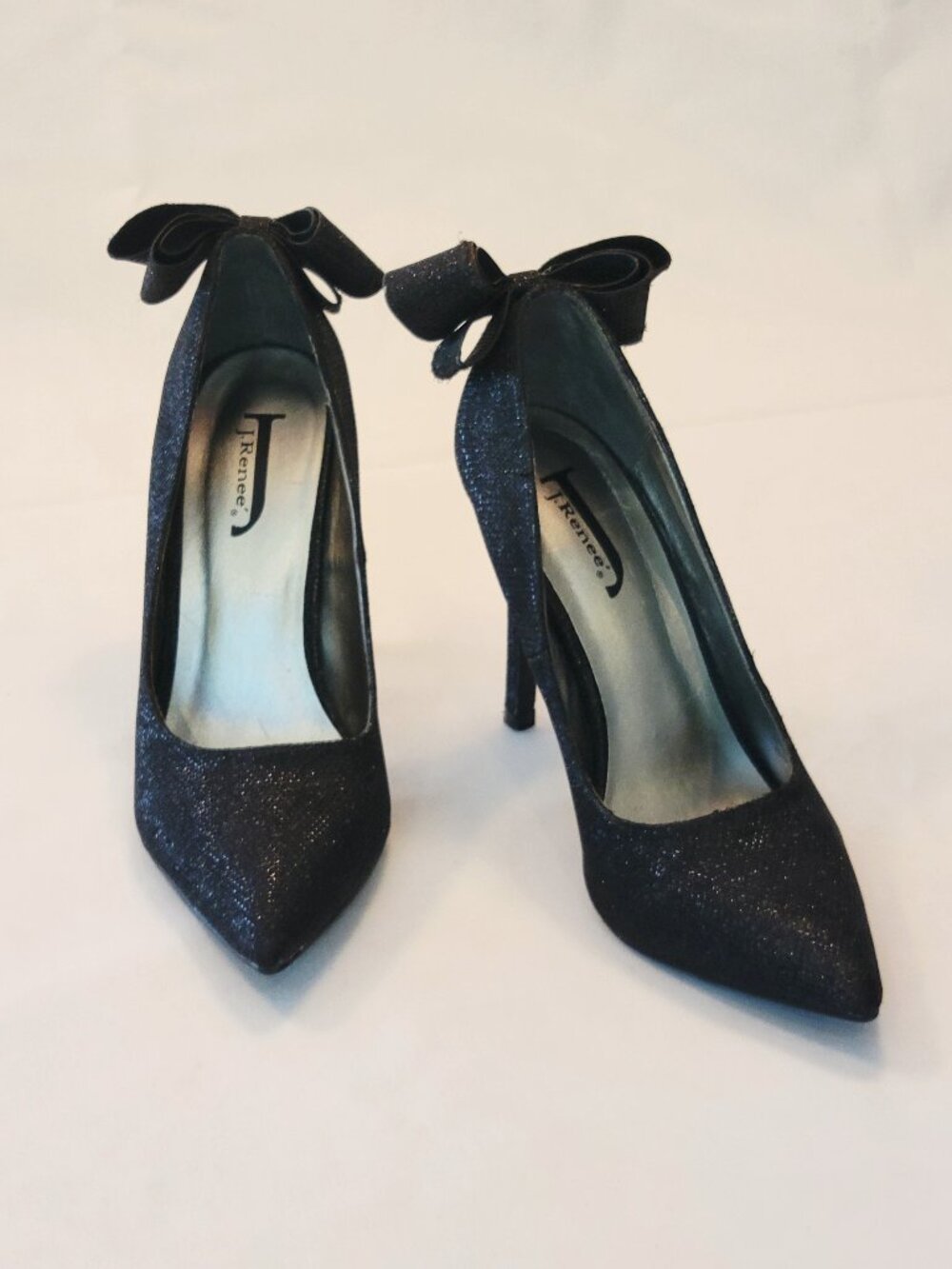 J. Renee Black Bow Heels